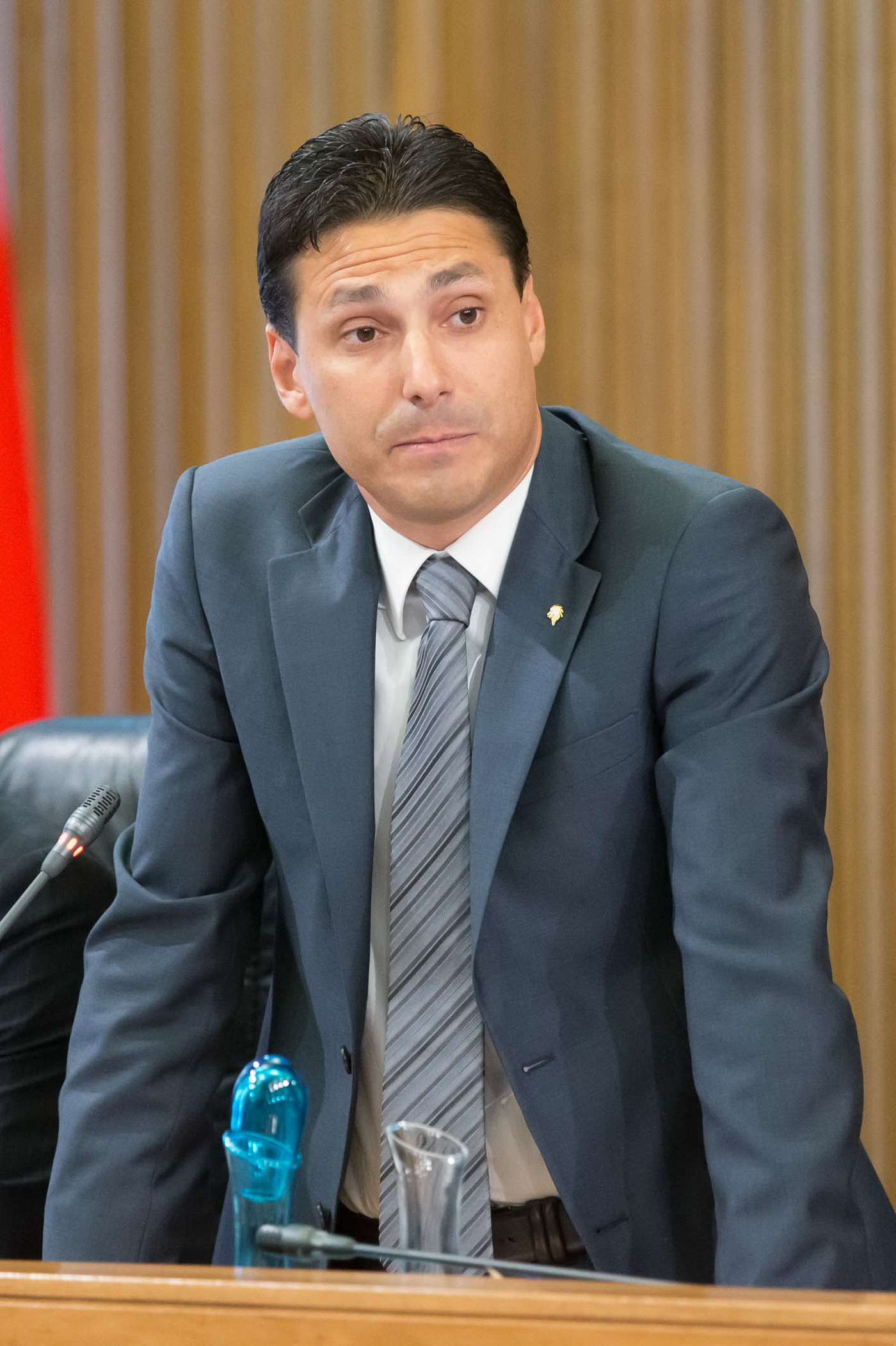 Il Consigliere Laurent Viérin (UVP)