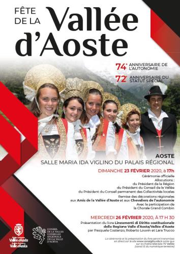74° Anniversario dell'Autonomia, 72° Anniversario dello Statuto speciale e Festa della Valle d'Aosta