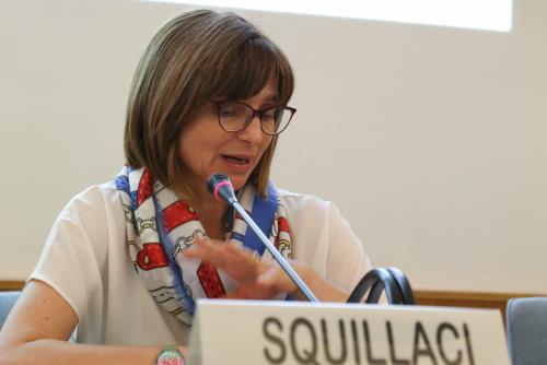 Adele Squillaci, Difensora civica della Regione nelle sue funzioni di Garante per linfanzia e ladolescenza.

