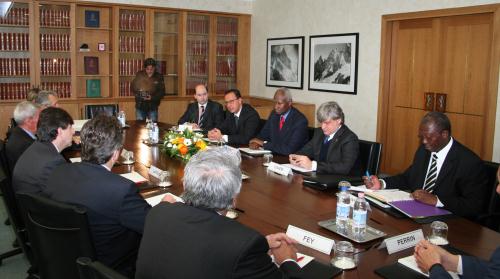 La riunione insieme ad alcuni Consiglieri e al senatore valdostano Carlo Perrin