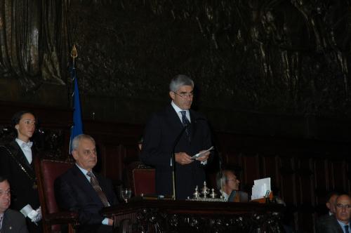 L'intervento del Presidente della Camera dei deputati, Pier Ferdinando Casini