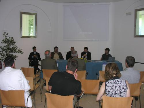 La conferenza di presentazione dell'evento che si è svolta il 30 agosto 2005 al Castello di Montfleury