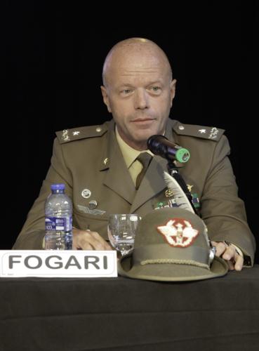 Le Général Massimo Fogari, chef du bureau de l'information pubblique de l'Etat Majeur de la Défense