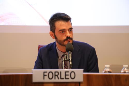 Claudio Forleo, journaliste et responsable de lOsservatorio parlamentare di Avviso pubblico