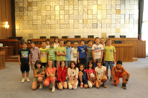 12 juin 2014 - Deux jours à la fin de l'école: les jeunes élèves de la classe cinquième de Gignod chef-lieu à Aoste