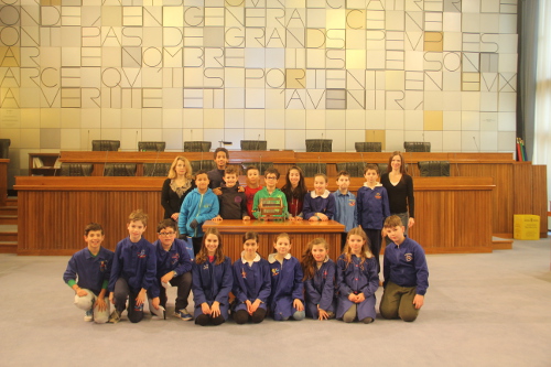 3 marzo 2016 - Gli alunni della classe quinta A della scuola primaria Ponte di Pietra di Aosta