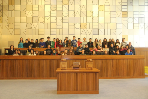 15 mars 2015 - Les élèves de la classe première E et première F du Convitto Nazionale Vittorio Emanuele II di Cagliari