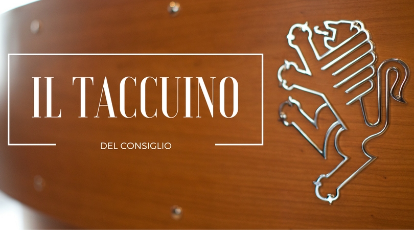 Taccuino del Consiglio regionale