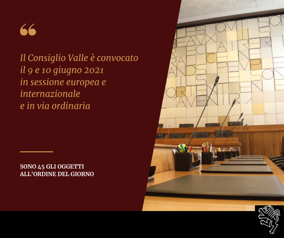 Adunanza del Consiglio regionale in sessione europea e in seduta ordinaria
