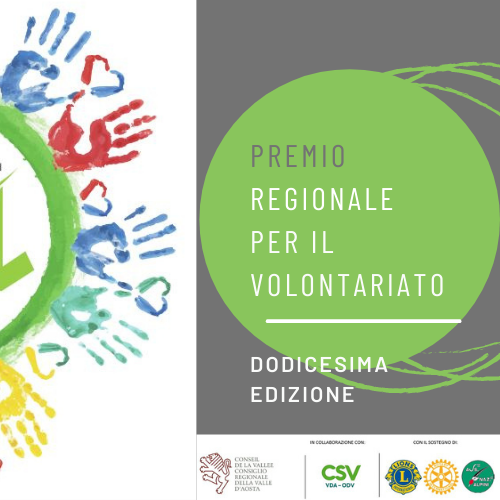 Dodicesima edizione del Premio regionale per il volontariato