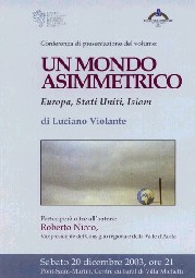 PRESENTAZIONE DEL VOLUME UN MONDO ASIMMETRICO DI LUCIANO VIOLANTE
