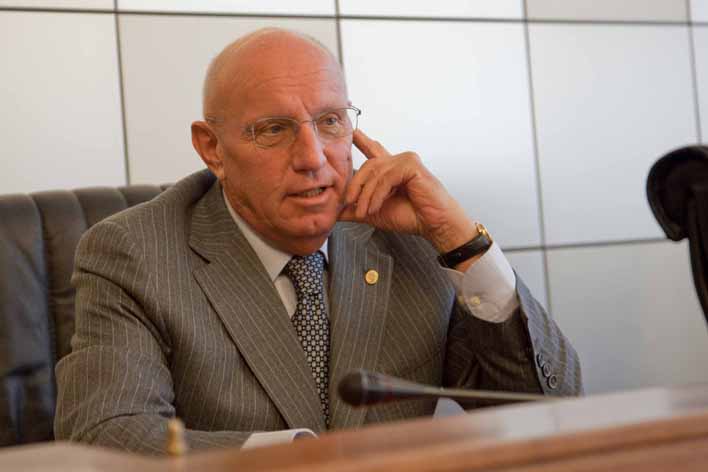 Il Presidente del Consiglio Valle, Alberto Cerise