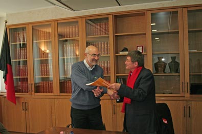 Il Consigliere Gianni Rigo e il Presidente del CSIR Jean Jacques Guigon