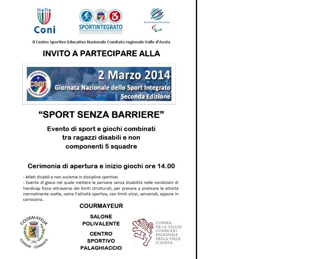 Giornata nazionale dello sport integrato