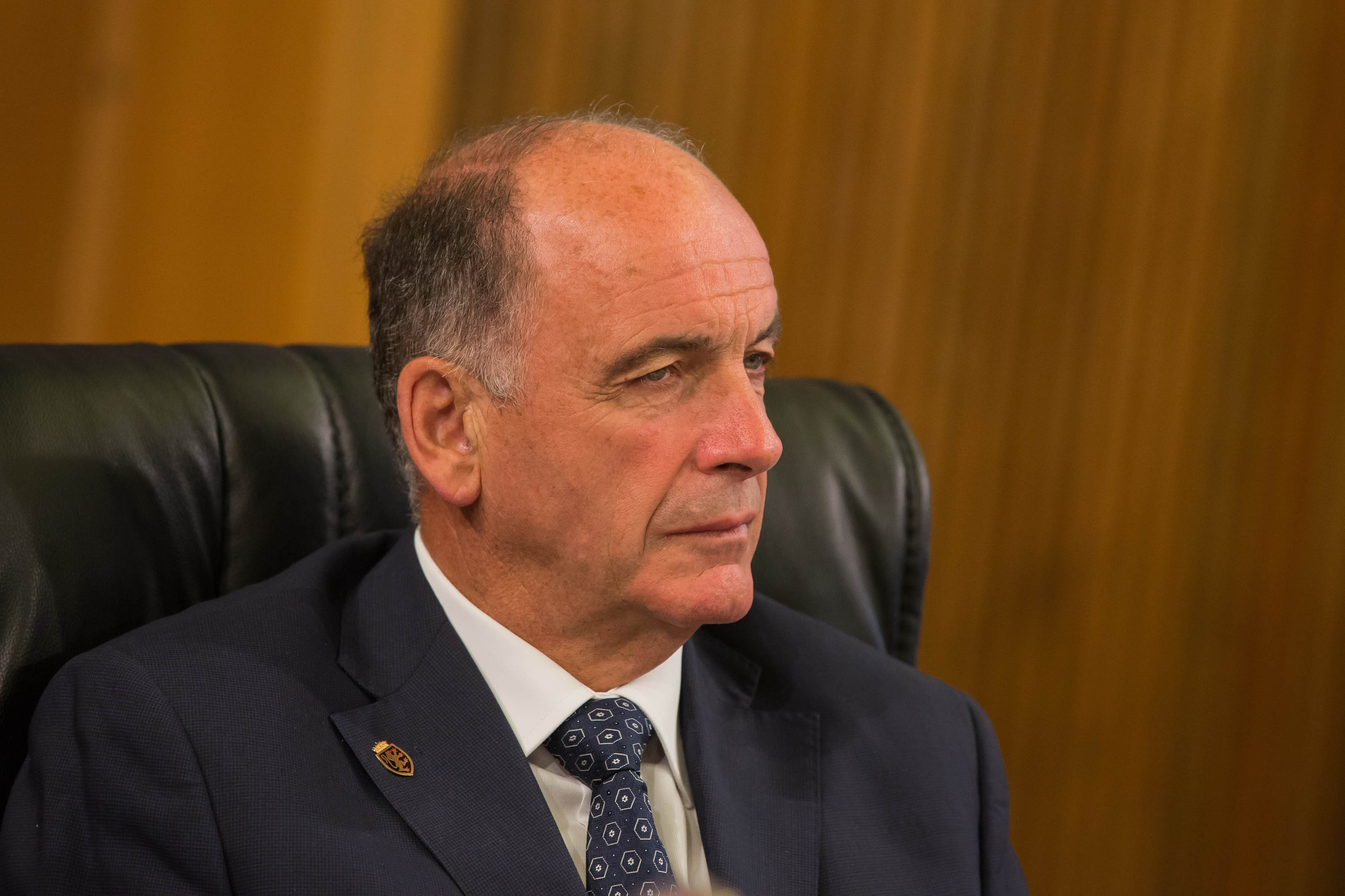 Il Presidente Augusto Rollandin