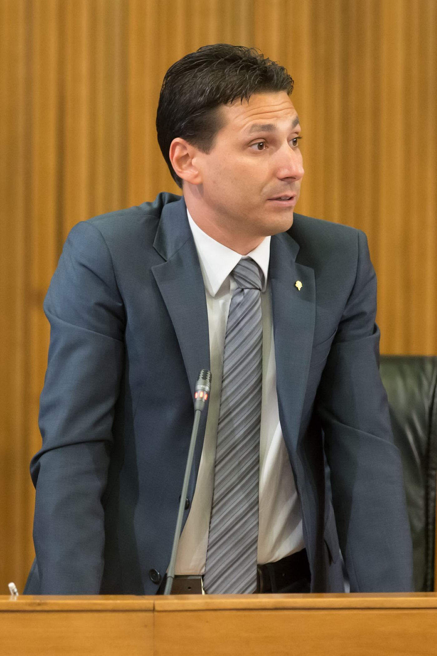 Il Consigliere Laurent Viérin (UVP)