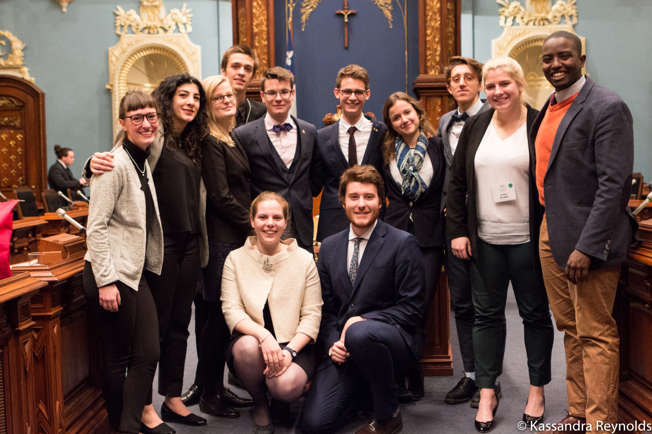 Eloïse Villaz et Federico Borre au 68e Parlement Jeunesse du Québec