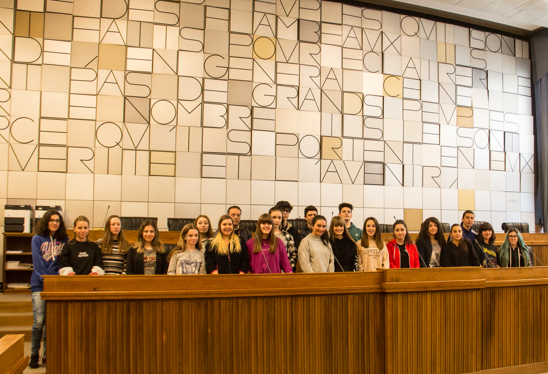 classe 1aB indirizzo tecnico turistico dell'Istituto tecnico professionale regionale Corrado Gex di Aosta