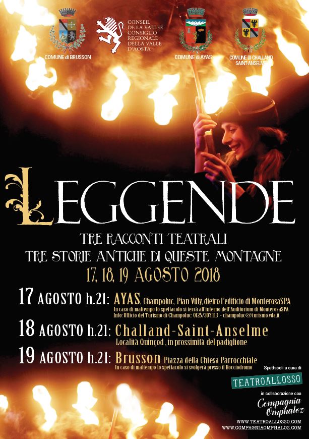 Leggende, tre racconti teatrali, tre storie antiche di queste montagne