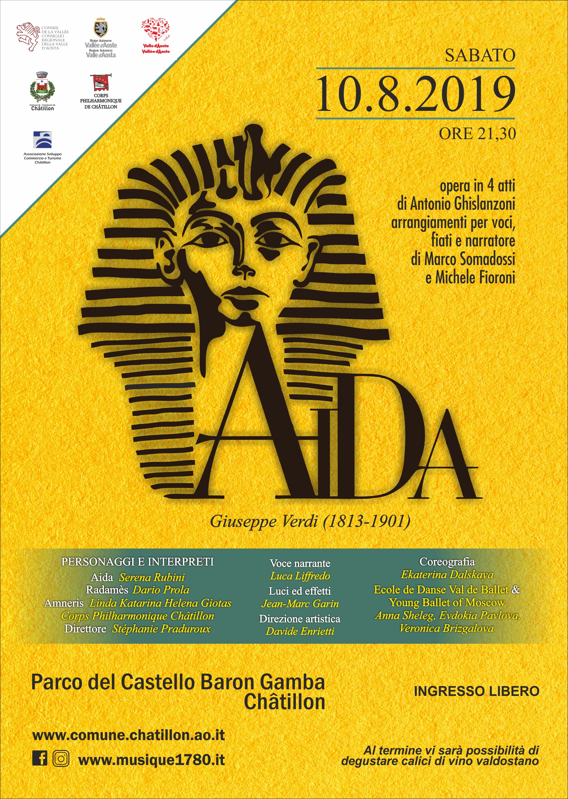 Aida a Châtillon - locandina
