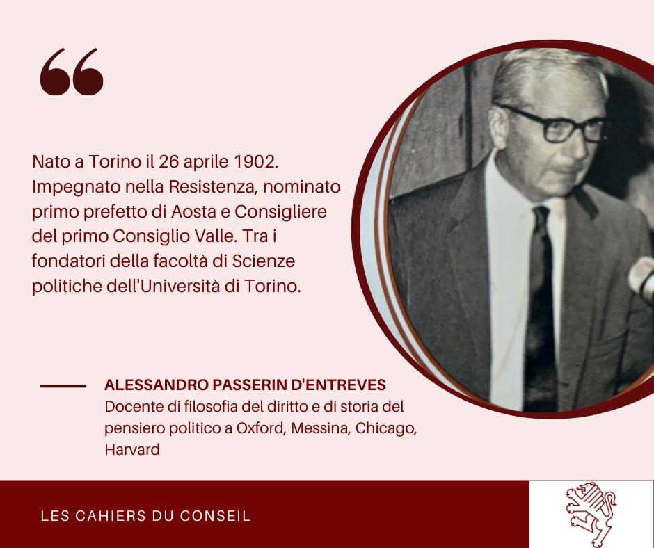 Les Cahiers du Conseil - Alessandro Passerin d'Entreves