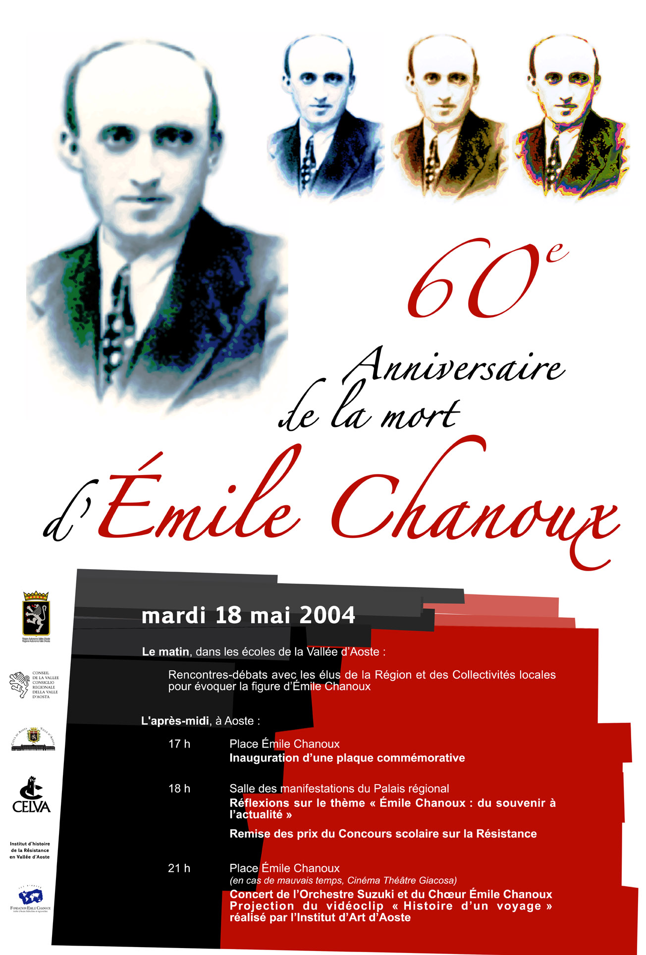 Celebrazioni del 60° Anniversario della scomparsa di Emile Chanoux