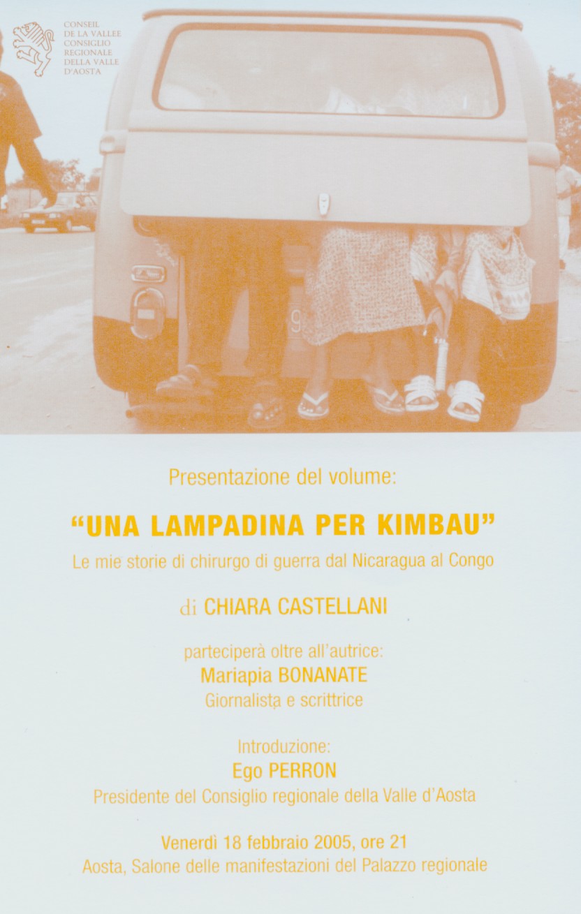 Presentazione del volume UNA LAMPADINA PER KIMBAU