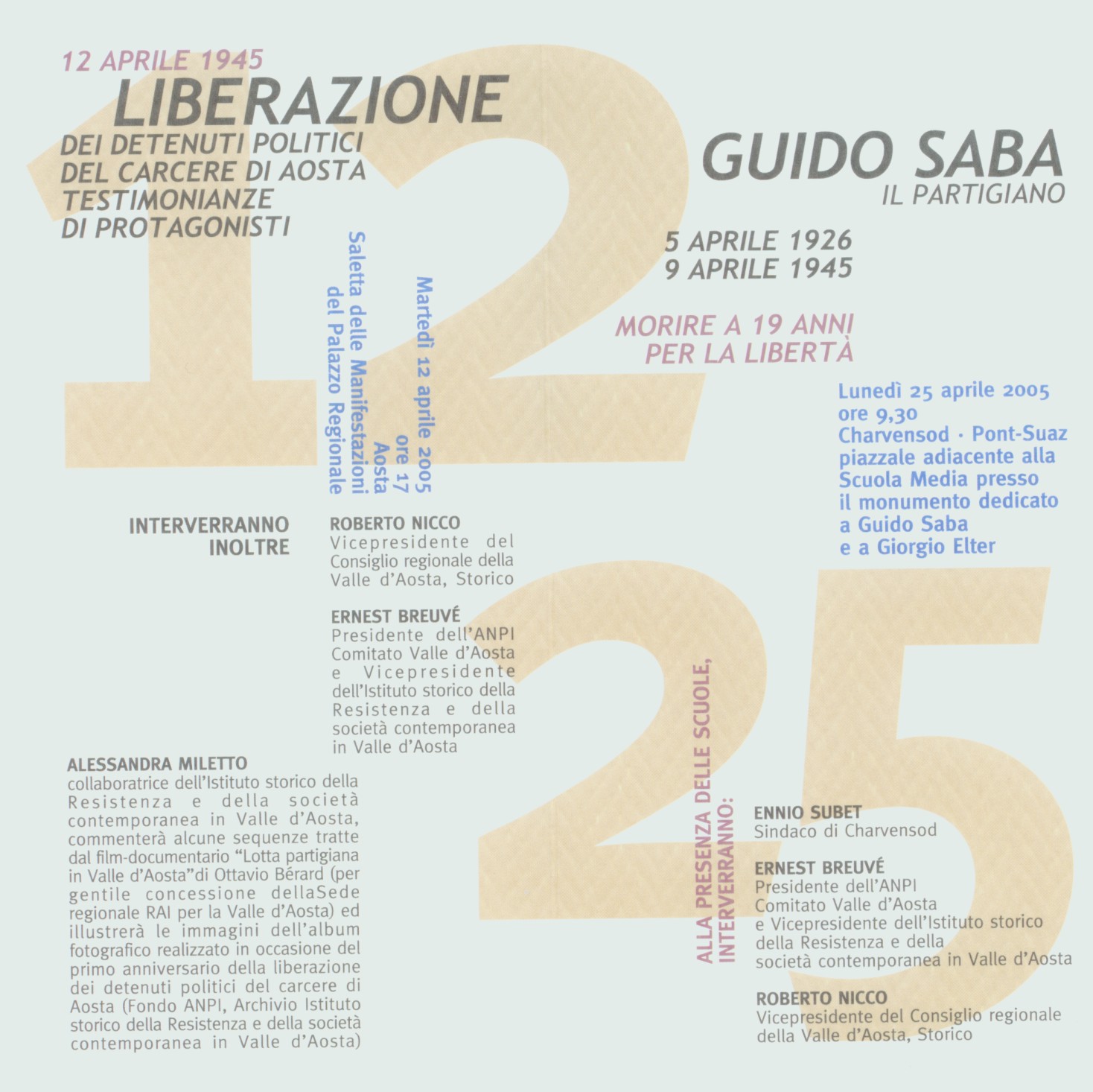 Celebrazione del 60° Anniversario della Liberazione