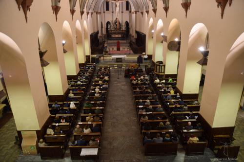La navata centrale della Cattedrale d'Aosta