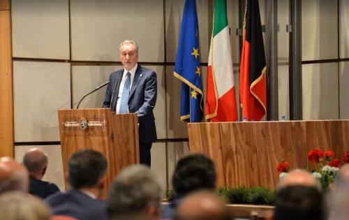 L'intervento del Presidente del Consiglio, Andrea Rosset