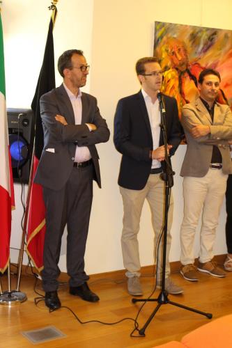 Il Sindaco di Saint-Rhémy-en-Bosses, Corrado Jordan, e il Vicepresidente del Consiglio, Joël Farcoz