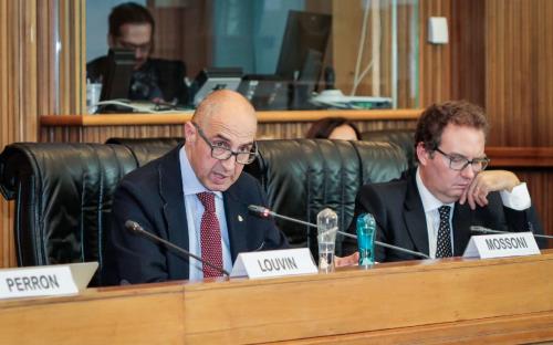 Gli esperti Ezio Mossoni (delegato Camera valdostana delle imprese e delle professioni) e Paolo Giachino (Presidente Confindustria VdA) 