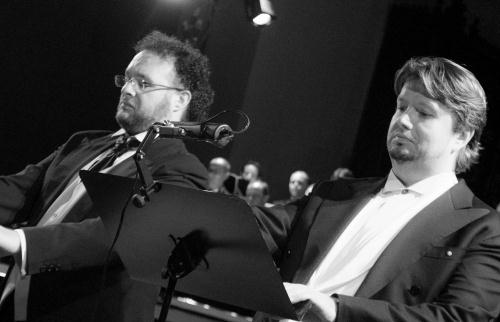 Il tenore Francesco Zingariello e il baritono Federico Longhi