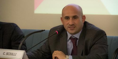 Carmine Sciulli, moderatore dell'incontro e consigliere del Co.Re.Com Valle dAosta