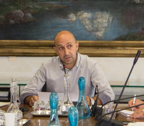 L'Assessore alle opere pubbliche, difesa del suolo e edilizia residenziale pubblica, Stefano Borello