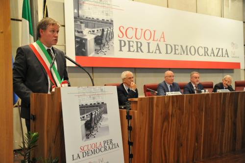I saluti del Sindaco di Aosta, Fulvio Centoz