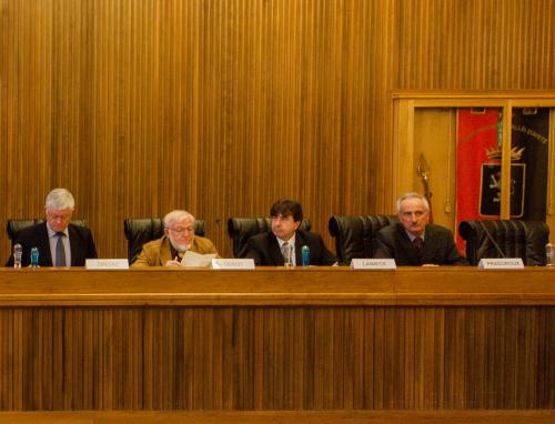 I Consiglieri regionali Alberto Crétaz, Giuseppe Cerise, André Lanièce e Renato Praduroux