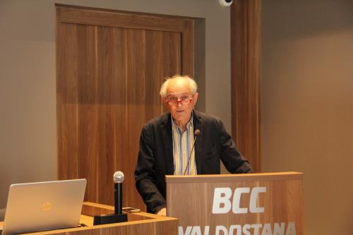 Le Président de la section valdôtaine de l'UPF, François Stévenin