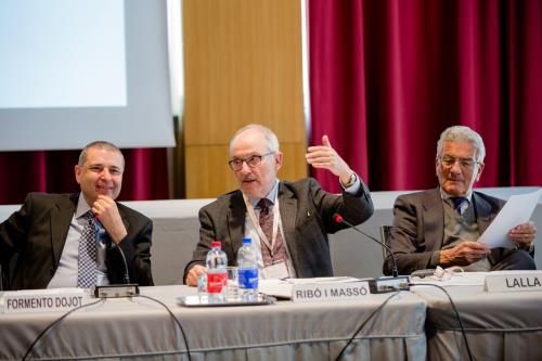 Da sinistra il Difensore civico della Regione autonoma Valle d'Aosta, Enrico Formento-Dojot, il Presidente della sezione Europa IOI, Rafael Ribò, e il Difensore civico della Regione Liguria, Francesco Lalla