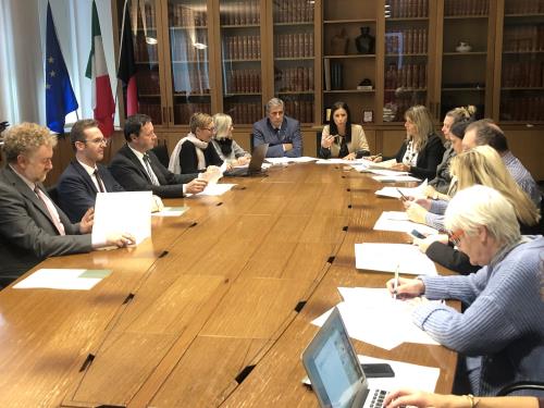 I partecipanti alla presentazione delle iniziative