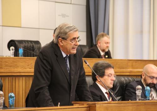 L'intervento del Presidente della Regione, Antonio Fosson