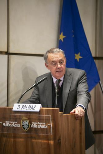 L'Avvocato Domenico Palmas, Presidente dell'Unione regionale degli Ordini Forensi del Distretto del Piemonte e Valle d'Aosta, nonché Presidente dell'Ordine degli Avvocati della Valle d'Aosta.