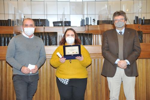 Il Presidente del CSV Valle dAosta, Claudio Latino, la Presidente di Partecipare Conta, Sylvie Chanoine, e il Vicepresidente Aurelio Marguerettaz 