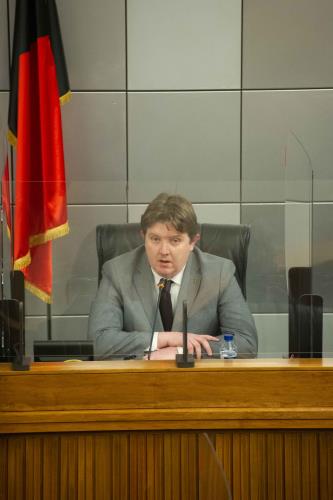 Il Presidente della Regione, Erik Lavevaz