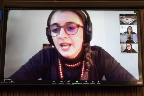 Arianna Poletti, giornalista freelance a Tunisi