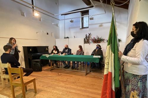 I partecipanti alla conferenza di presentazione