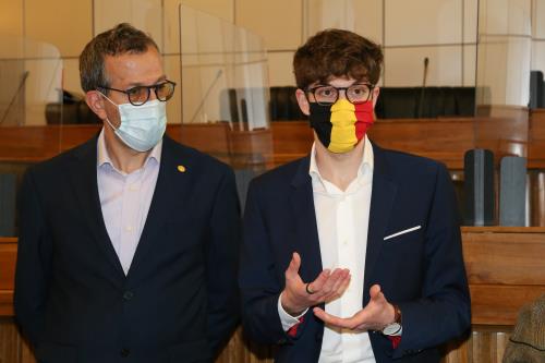 Un  momento della consegna