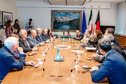 L'incontro con l'Ufficio di Presidenza e i Capigruppo