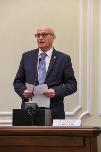 Le Chef du groupe Fratelli d'Italia, Alberto Zucchi