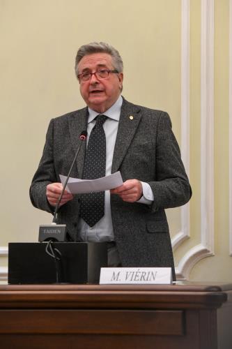 Le Chef du groupe Centre Autonomiste, Marco Viérin